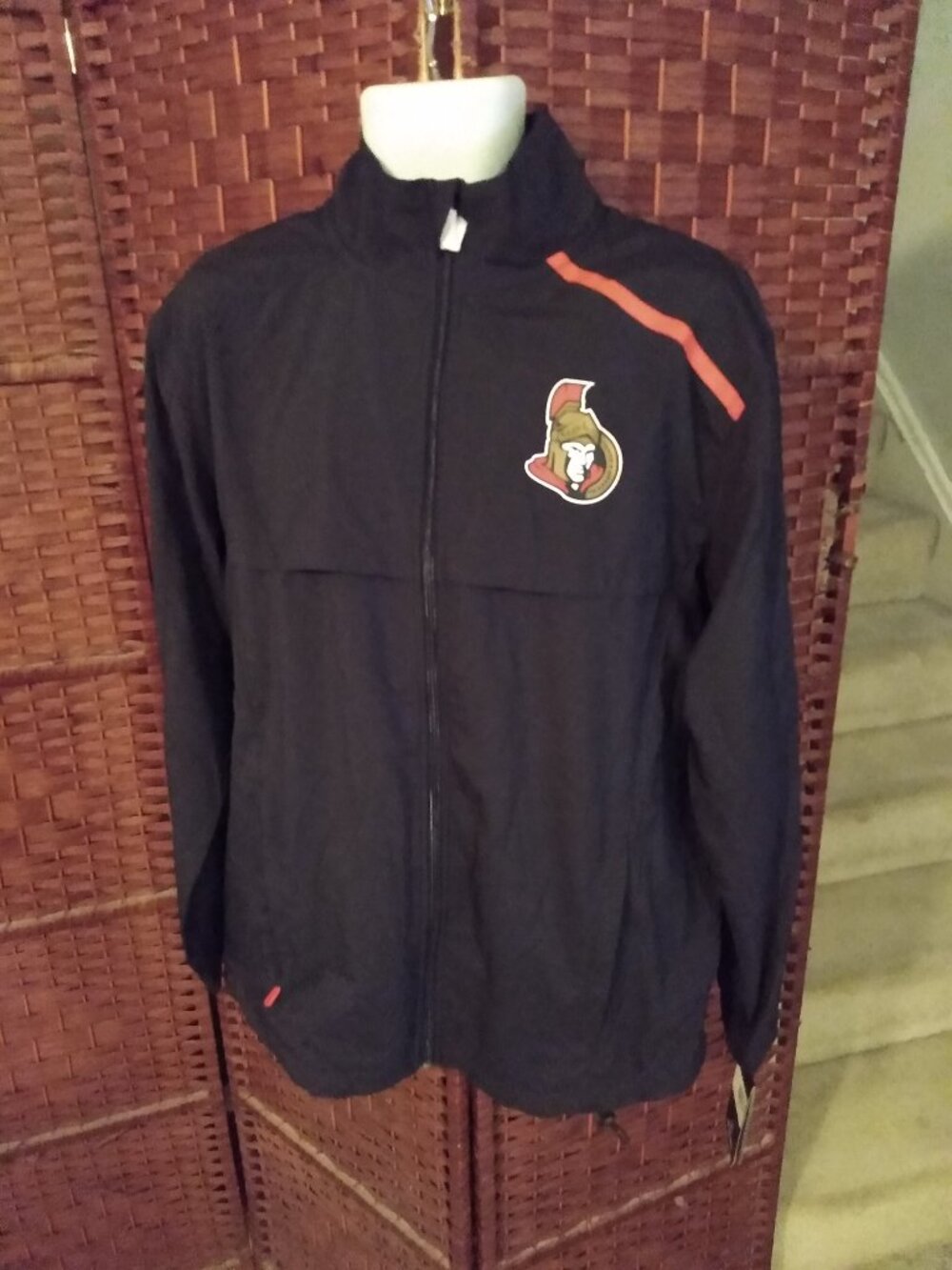 NWT Fanatics Authentic Pro Ottawa Senators Windbreaker Jacket Men's Medium